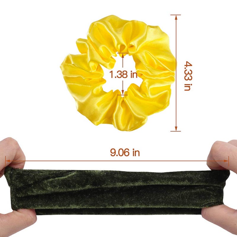 Cehomi 65 Pcs Velvet Hair Scrunchies Hair Bands for Women or Girls,Elastic Soft Ponytail Holder Hair Ties for Birthday, Party, Thanksgiving, Christmas - Image 4
